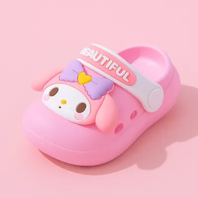 Baby Melody Pink Clogs – Soft, Cute & Comfortable Cartoon Sandals for Kids